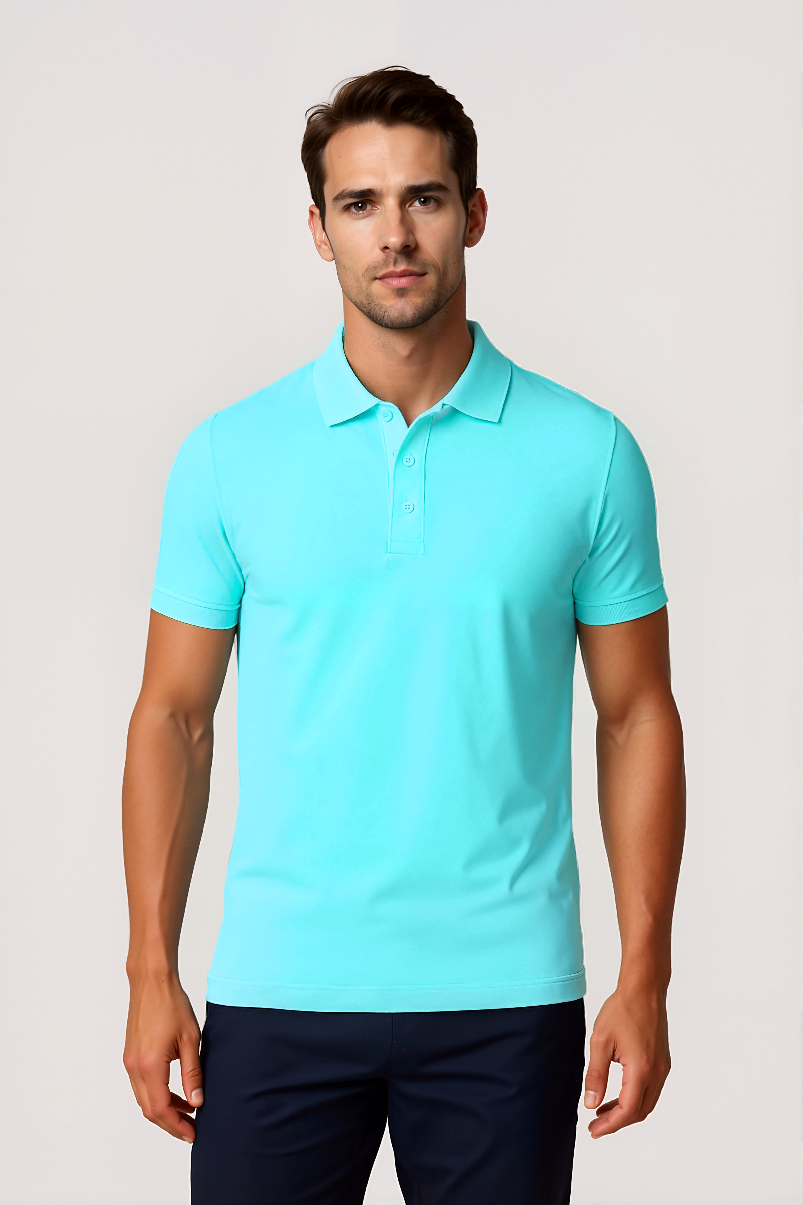 ARCHIVE - Le Polo - Bleu turquoise